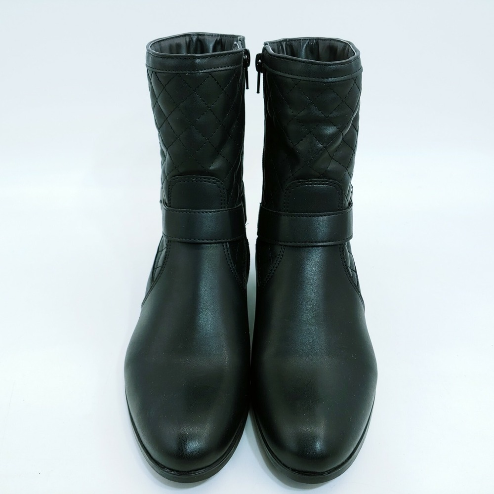 Suzana Santos Shoes Womens Shangai Preto Quilted Ankle Boots Zip Black 7